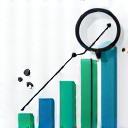 成長を示すグラフとチャートのアイコン